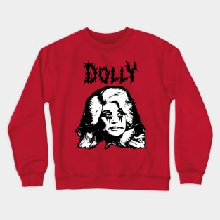 Black metal dolly parton Crewneck Sweatshirt